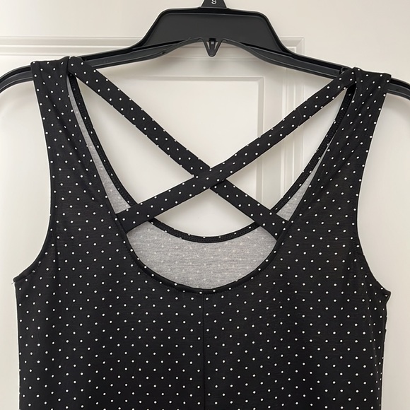 EUC-Cute/casual H & M black dress with white polkadots. Only worn once. Size S - Picture 4 of 4